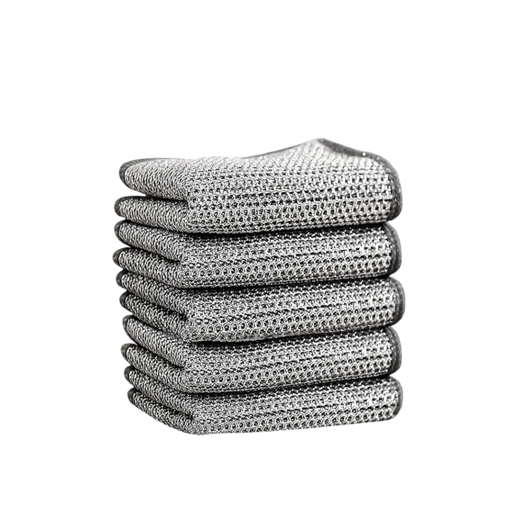 Premium Stainless Steel Wire Rag – Multipurpose Kitchen Cleaning Dishcloth